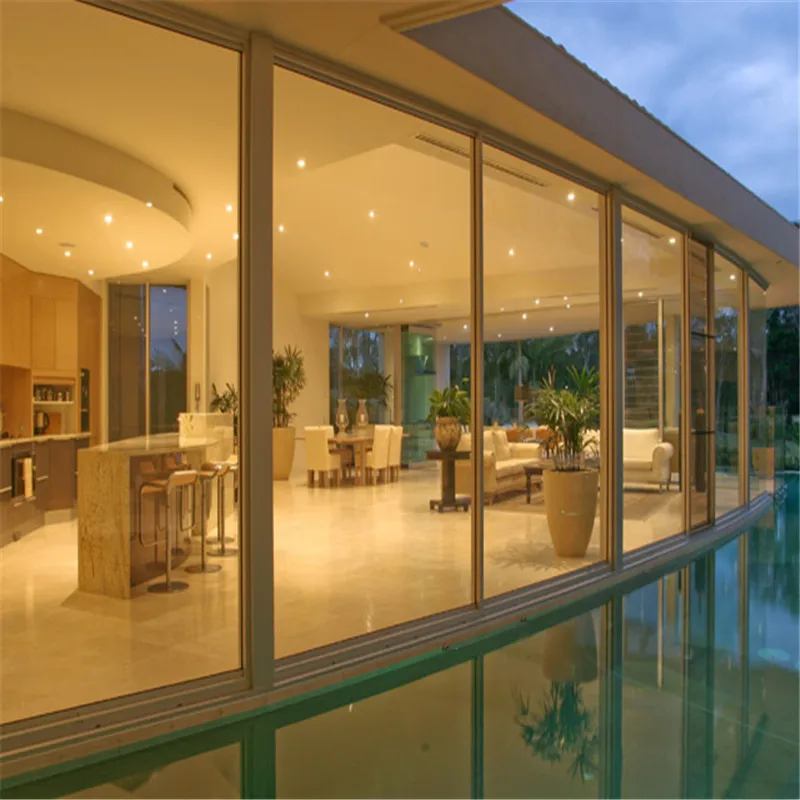 Aluminum fixed panel window with double insulated glazing