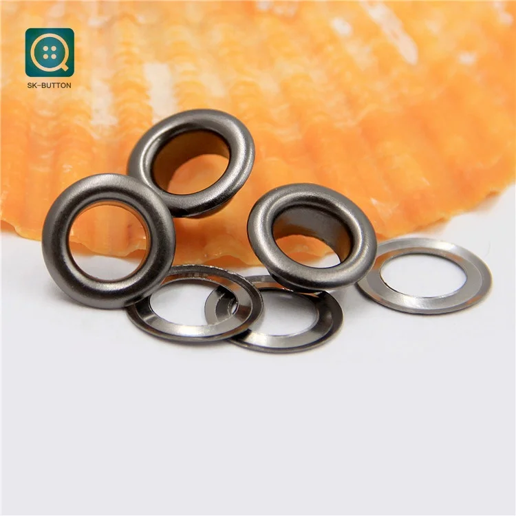 small size Nickle free High quality nickle black  metal shoes hat eyelets for bags