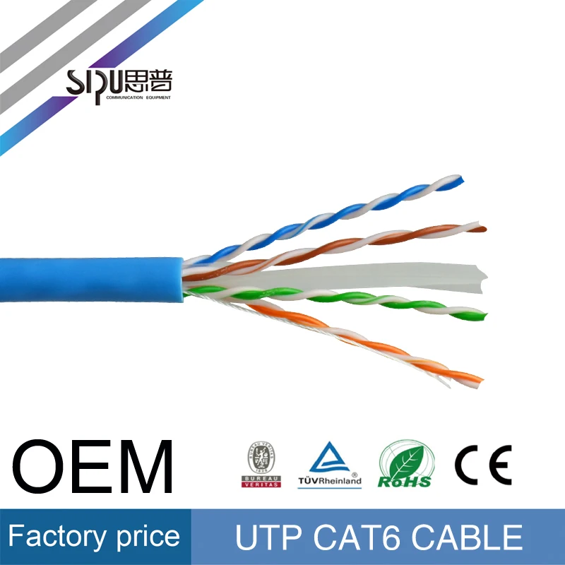 SIPU профессиональный производитель 1000 ФУТОВ UTP/FTP/SFTP сетевой кабель cat5/cat6 кабель