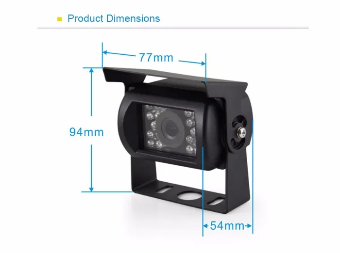 960P широкоугольная 120 градусов автобусная камера заднего вида Водонепроницаемая ночного видения CCTV