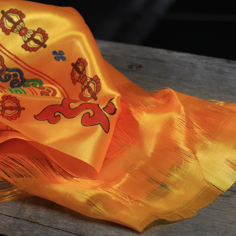 Tibetan Mongolian noble etiquette color auspicious Babao Hada