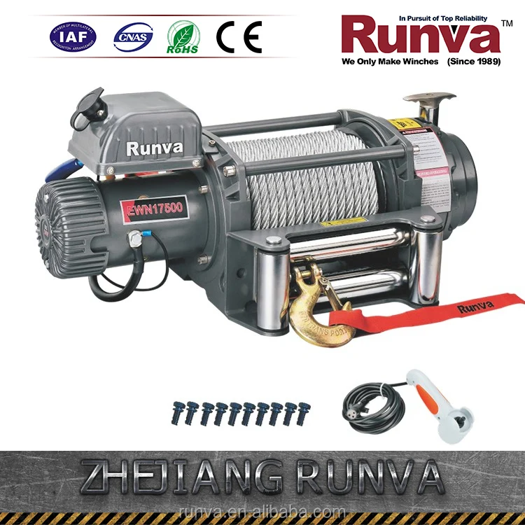 Runva производитель Китай горячие продажи CE утвержден 12 В электрическая лебедка 17500lbs