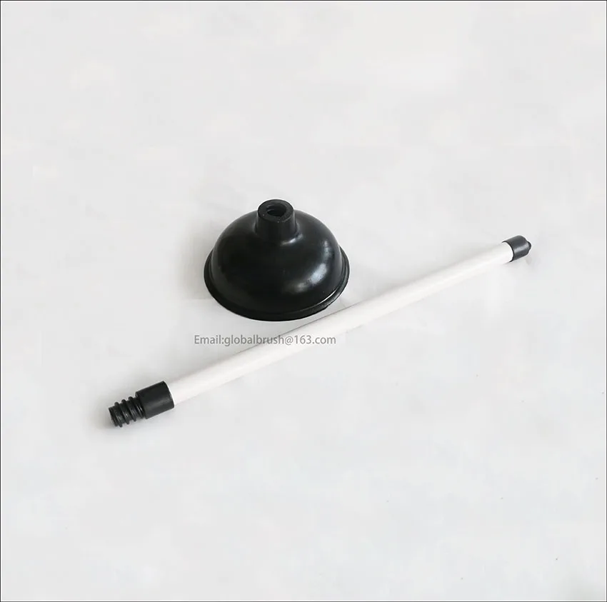 
item No.2218 green PVC handle, black rubber toilet plunger 