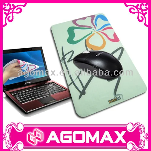Горячая рекламные микрофибры салфеткой ноутбук коврик для мыши