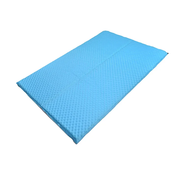 Outdoor inflatable mat cushion sleeping pad,double camping travel bed self inflating mattress