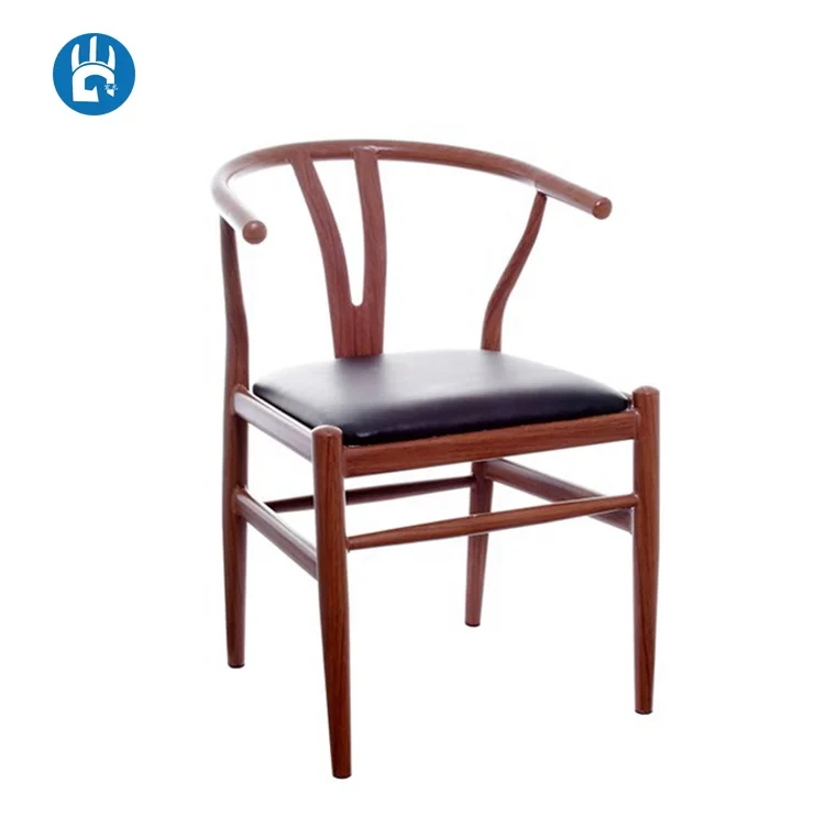 Designer industrial vintage hans wegner wishbone dining side chair