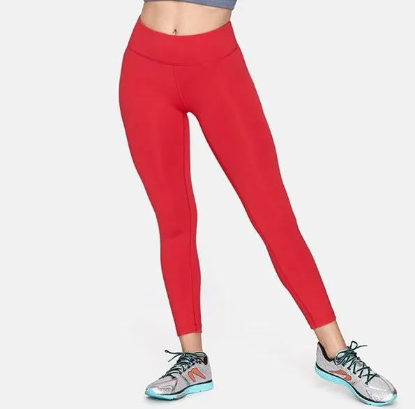High waisted basic design inner key pocket leggings sport fitness manufacturer