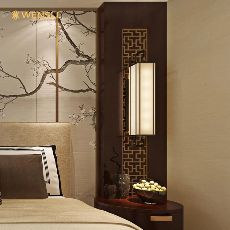 Современные эко-китайские шелковые обои для гостиной