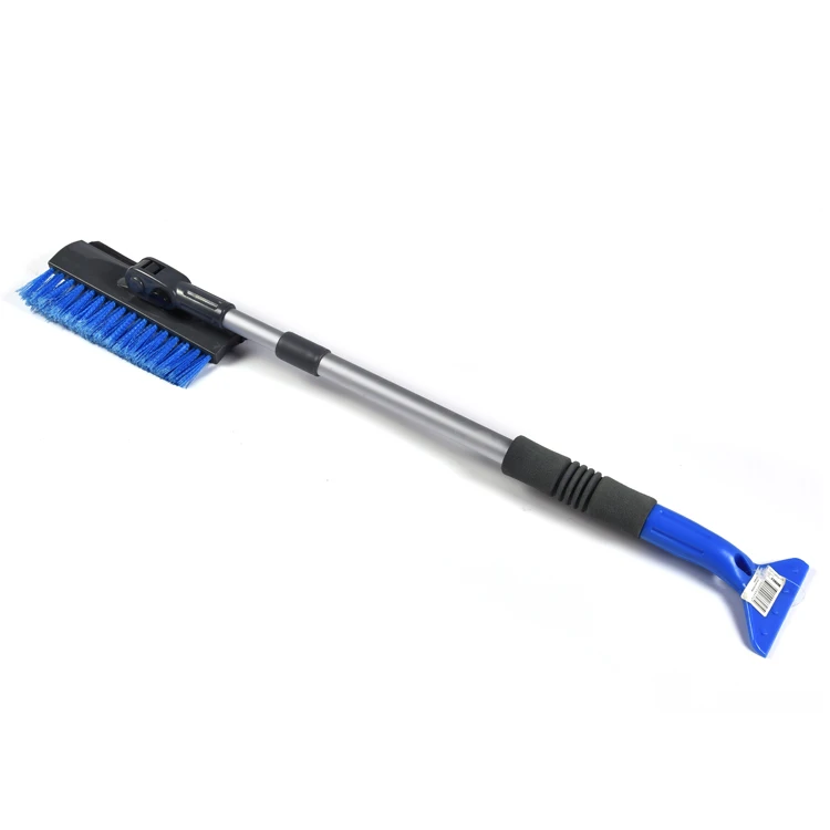Customized Online Sale Car Snow Removal Accessories Aluminium 3-in-1 Telescopic  Handle Snow Brush with Ice Scraper