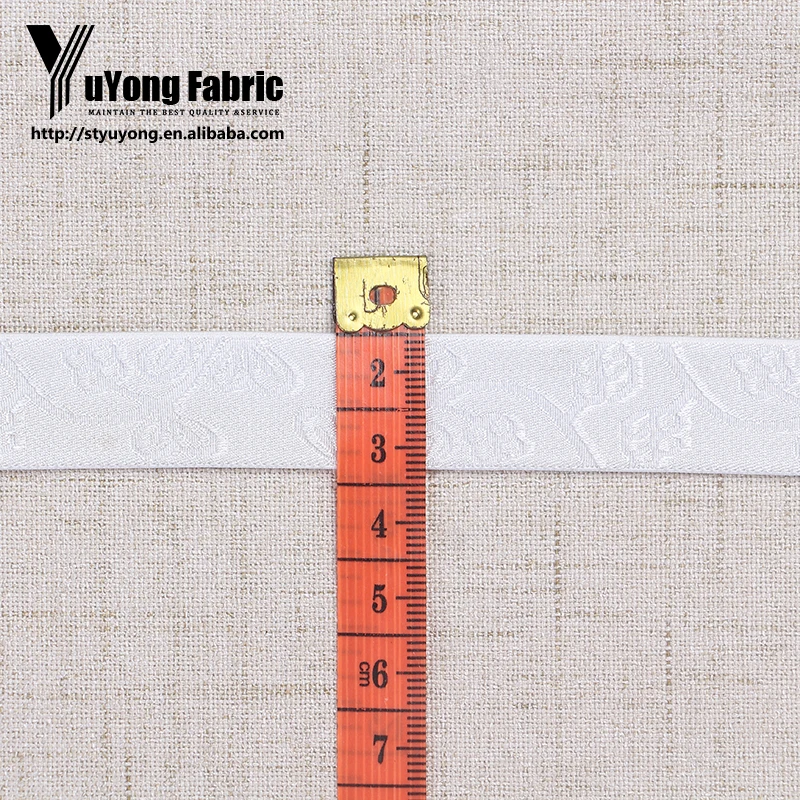 Custom Embroidered Jacquard Elastic Nylon Webbing Belt Custom Size Strap