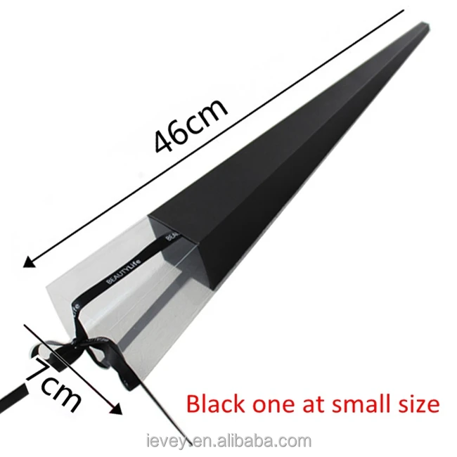 Black Manufacturer Single Long Stem flower packing box for rose packaging