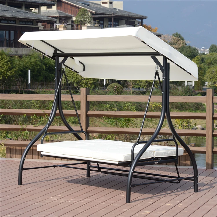 High Quality Metal 3 Seater Garden Swing Chair for Children