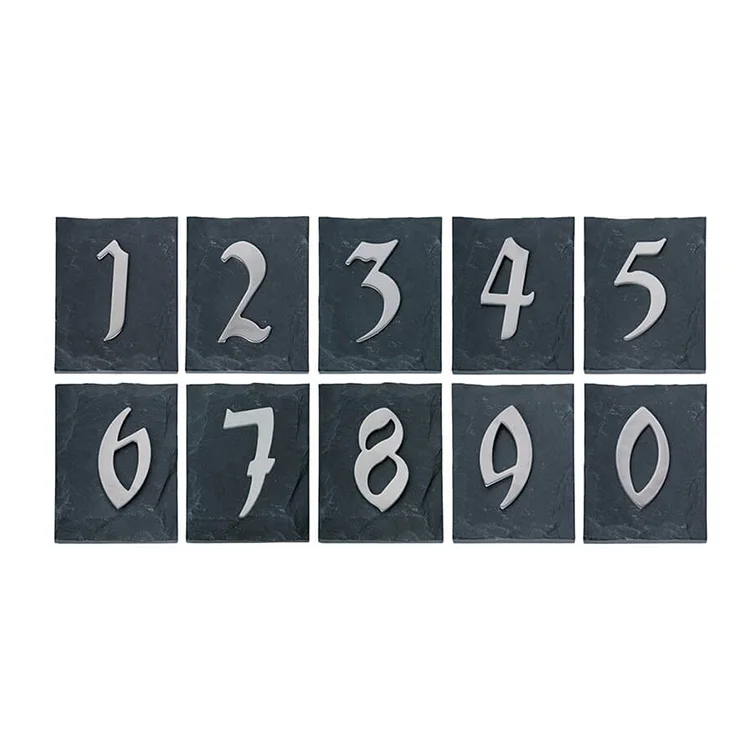 
Most Popular Wholesale Natural Engraved Slate House Number 