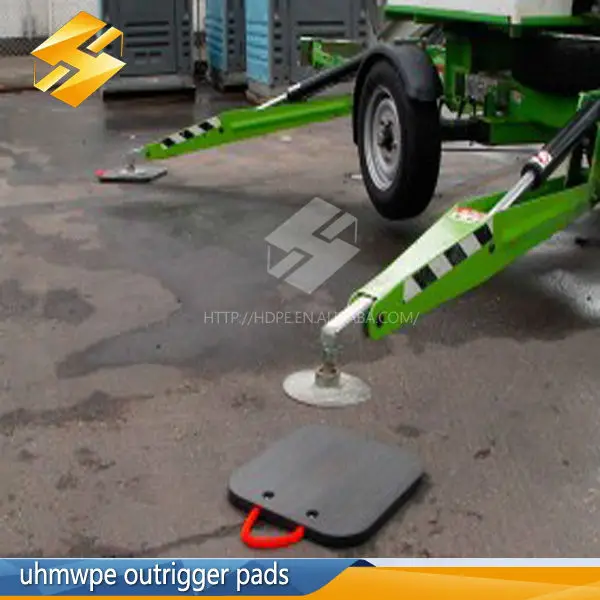UHMWPE Outdoor Crane Protection Mat / Outriggers Pads / Temporary Roadways