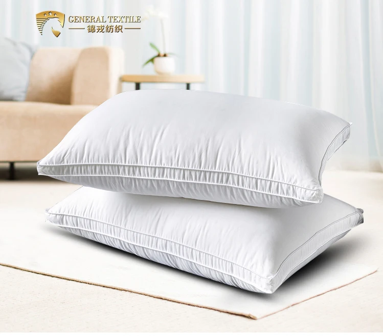 JR248 Luxury 5 Star Hotel Pillow Goose Feather Down Hotel Collection Bed Pillows for Sleeping