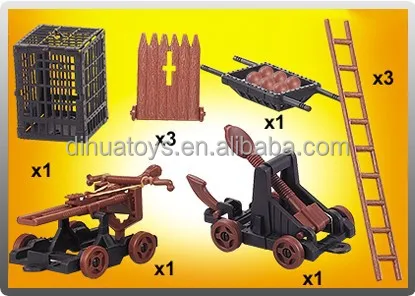 Educational Toy Plastic Castle with Toys Soldier for Kids