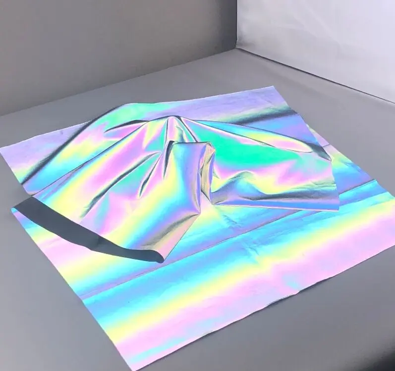 aurora iridescence- light reflective fabric for Making Clothes