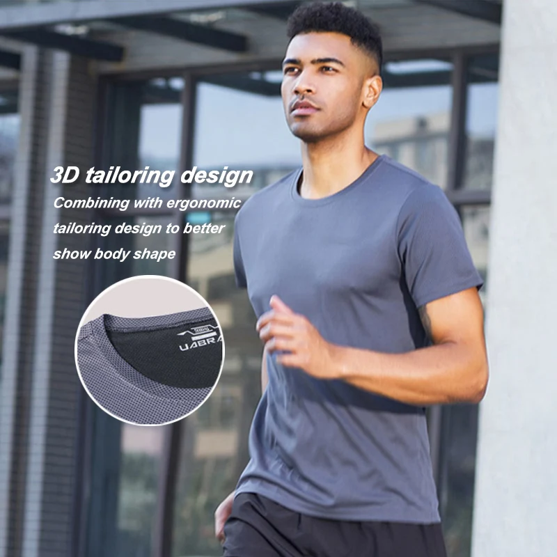 Пользовательские собственный логотип мужская спортивная футболка на открытом воздухе тренировок одежда для бега свободного покроя фитнес-детская одежда оптом мужские футболки без рисунка