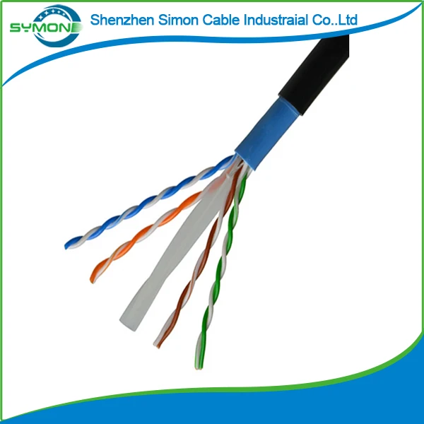 OEM factory price 26AWG 0.38mm CCA cat6 cable UTP network cable