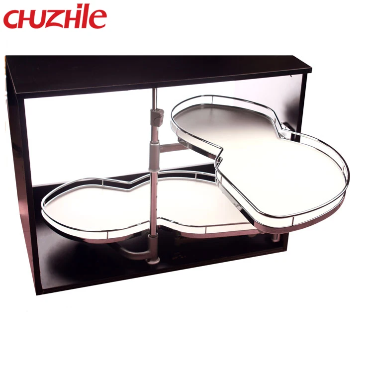 Modern style customize sizes metal kitchen swivel magic corner basket