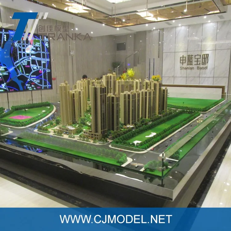 Miniature 3D residential architecture scale model for house model design