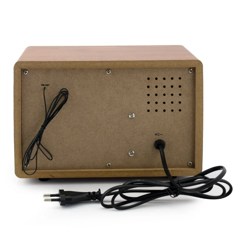 Desonic AM/FM Hi-Fi Radio Vintage Retro Classic Hand-crafted WoodBlueTooth Radio W/ Built-in Speaker Treble&Bass Control