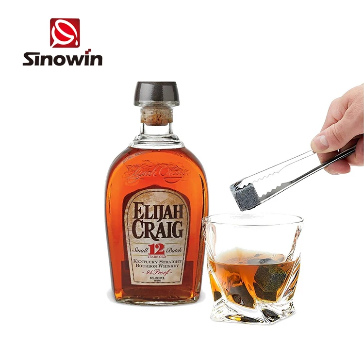 Набор из 9 камней Soapstone, для напитков серого цвета, охлаждающие камни, камни для виски, Подарочная коробка для виски