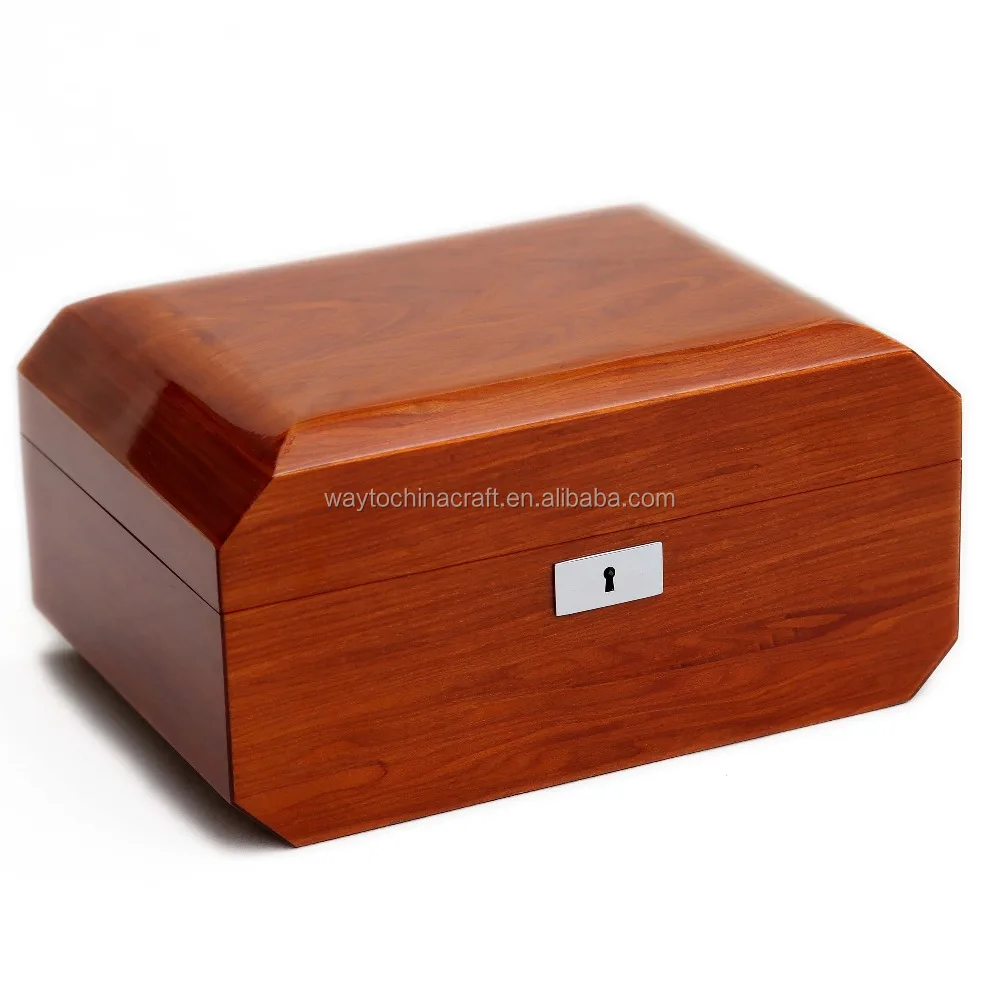 Деревянная Классическая глянцевая коробка для драгоценностей