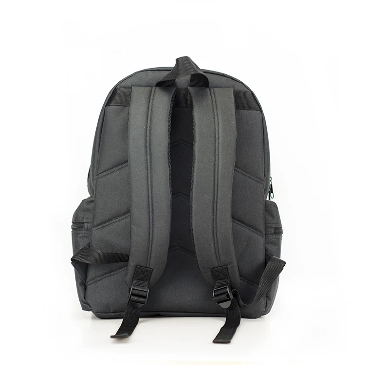 Custom large black kids backpack teens boy elementary schoolbag club style book bag for boys