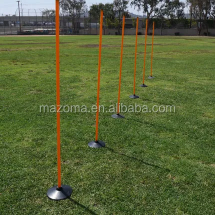 Sports Agility soccer / basketball training poles with rubber base