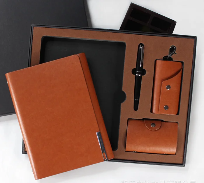 office gift set PU notebook gift set for men office stationery gift set