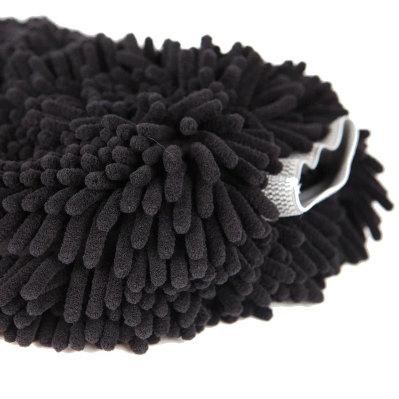 Extra Larger Auto Wash Cleaning Car Microfiber Chenille blue black Wash Mitt 11x 14 inches
