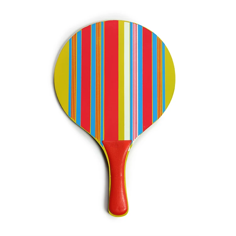Beach Paddle Factory Wholesale Wooden Beach Games Good Quality Beach Tennis Racket With Ball