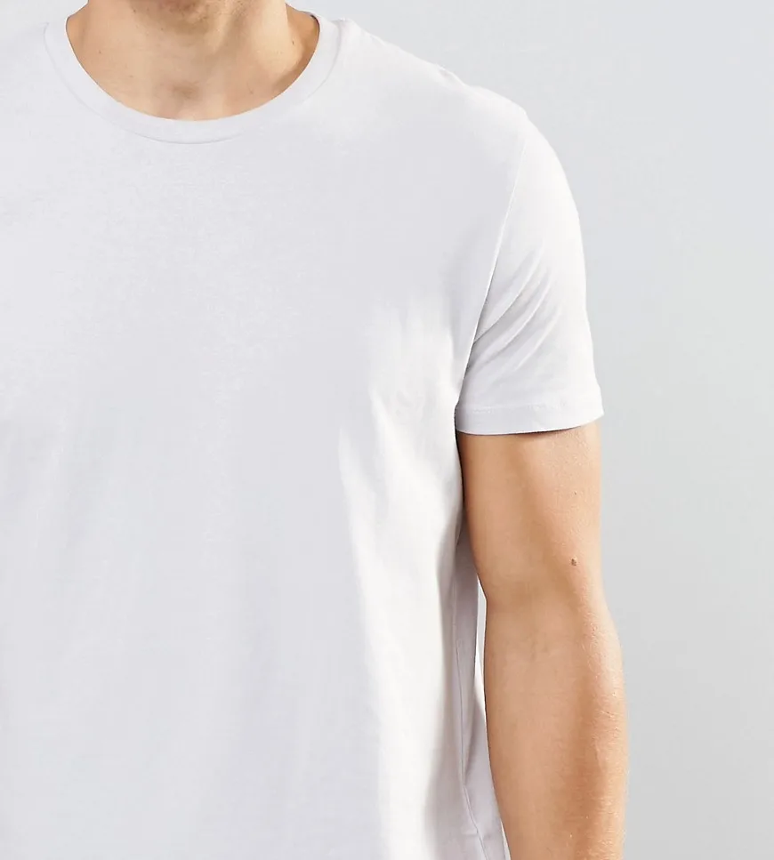 Custom slim fit crew neck strech amazing cheap white t shirt