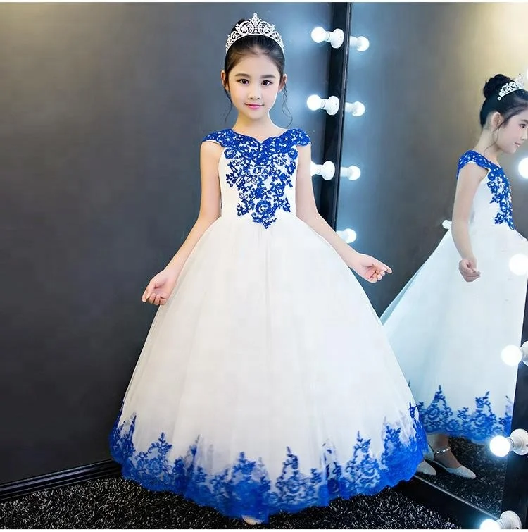 new summer kids flower wedding dress party wear lace fairy flower girls dresses