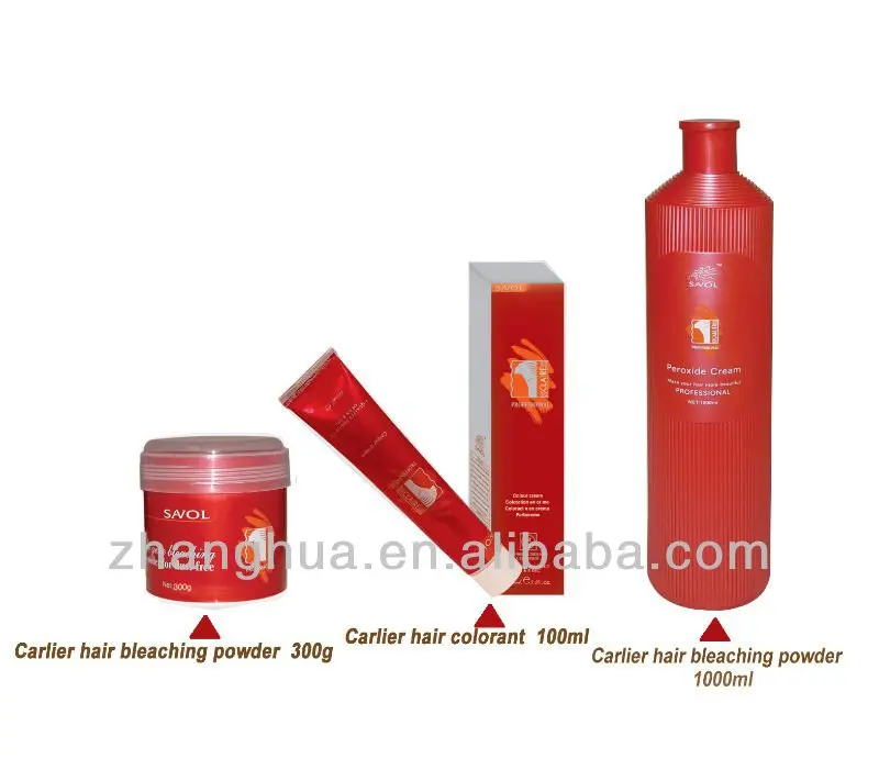 Salon hair dye hair peroxide bleaching powder