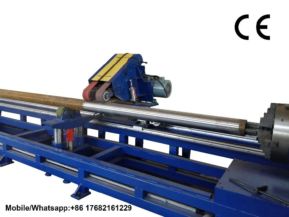 Auto abrasive belt pipe polishing grinding machine