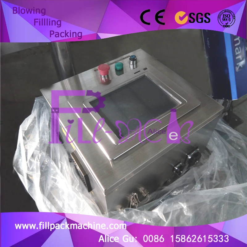 
CO2 laser tube 12Om/min print speed Date printing line / unit for drink bottles 