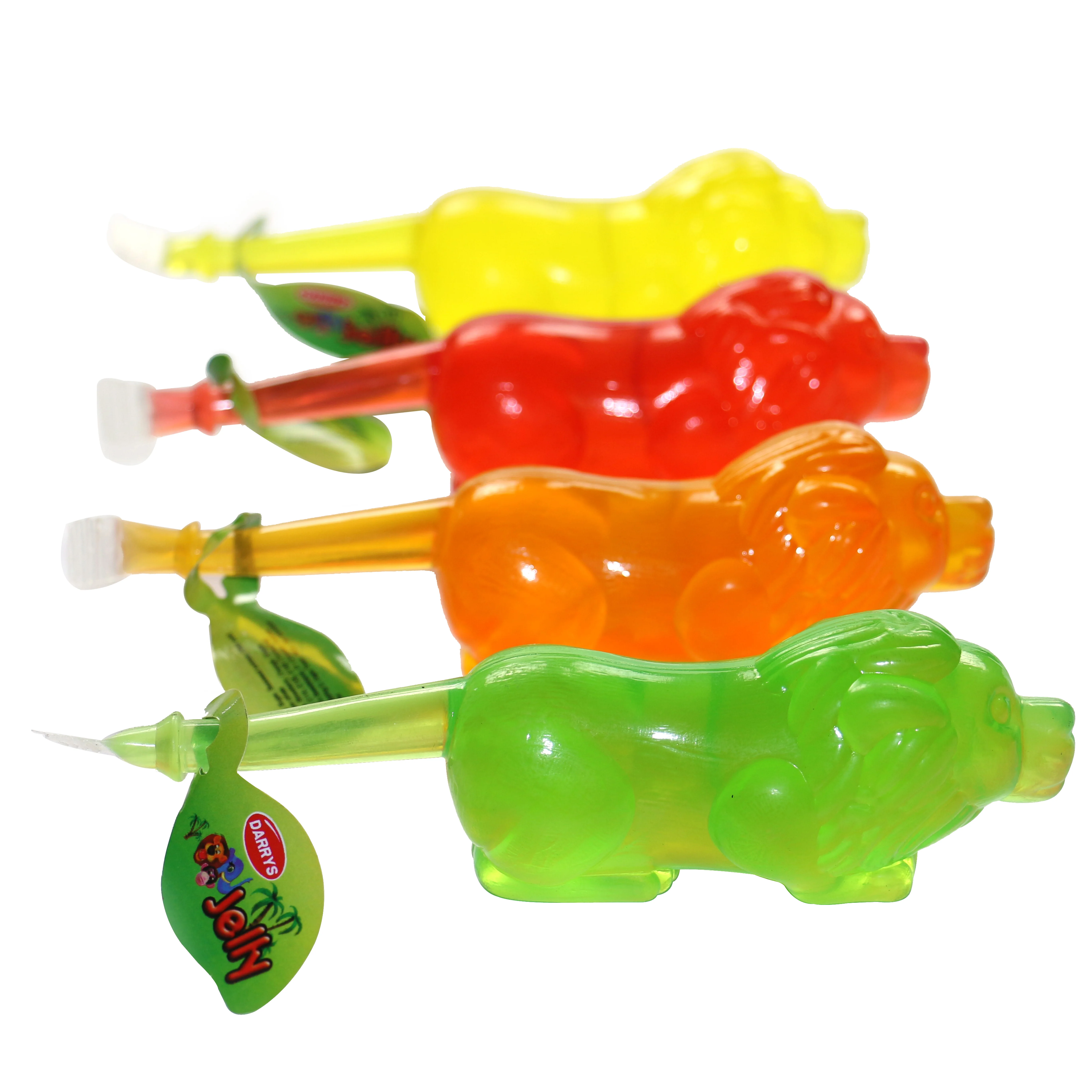 Lion shape fruit Jelly in jar , snack jelly