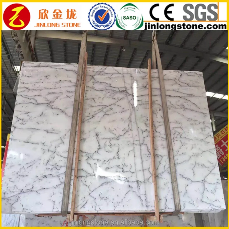 
Cheap Snow White Carrara Marble Slab for Decoration 