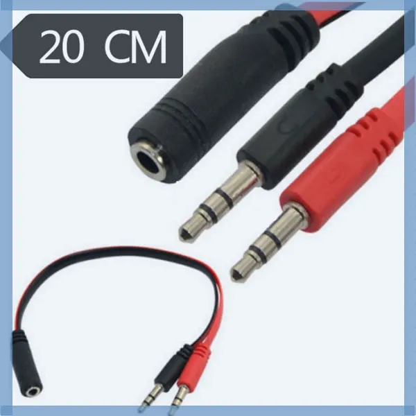 3.5 мм мужчин и девушек наушников audio y splitter