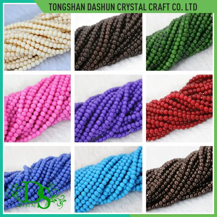 Glass pearl beads 6mm 8mm 10mm wholesale beads