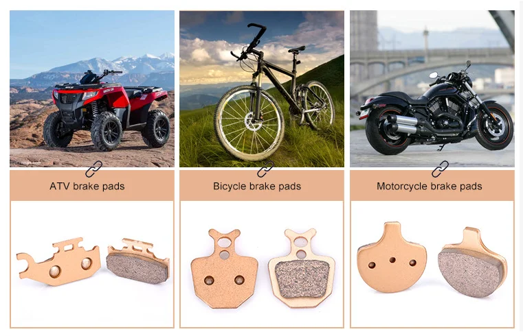 Motorcycle Accessories Sintered Copper Disc Brake Pad FA607 For KYMCO PEOPLE / YAMAHA