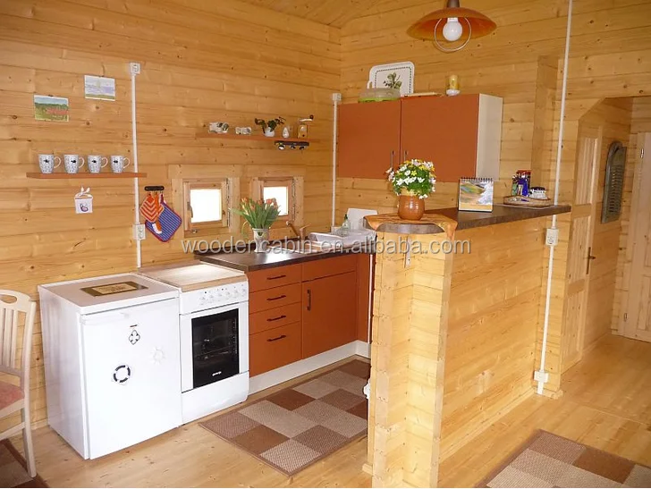 New design cottage wooden hut log cabin