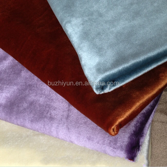 100% polyester double side velboa minky fabric