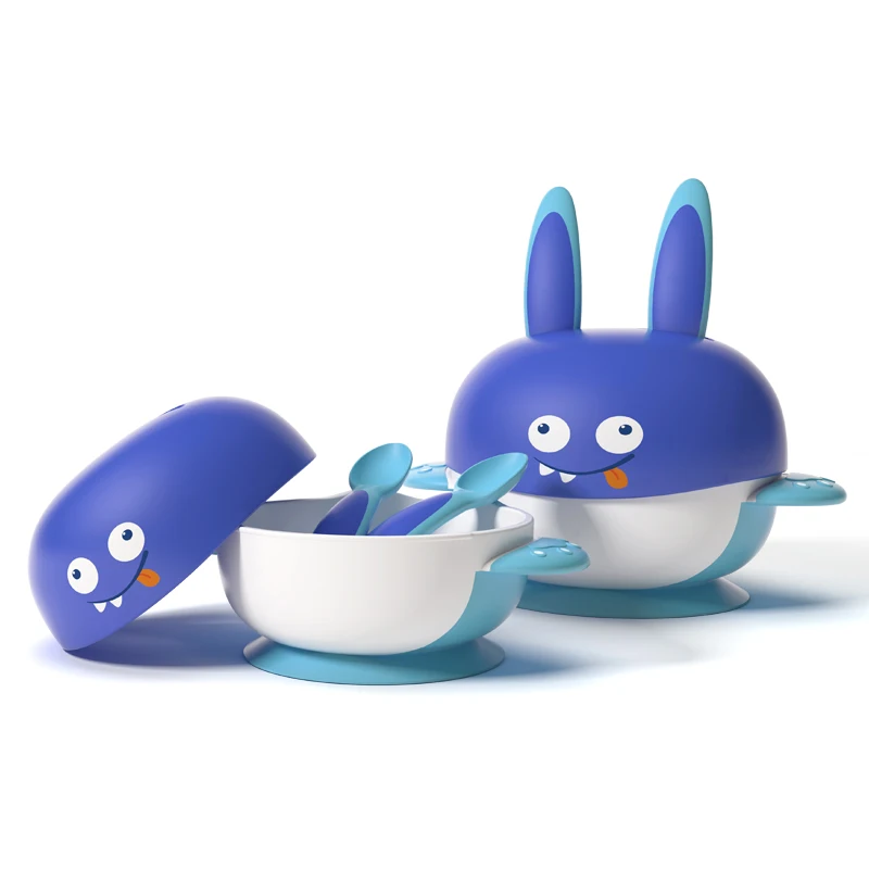 
Baby Supplies PP Printed Non Spill Set Kids Food Bowl With Suction 