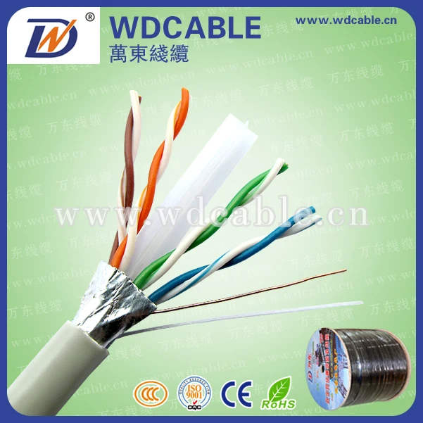 Лучшая цена на УТФ Cat6a LAN кабель 350MHz работает 330 футов