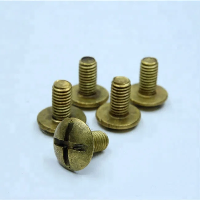 Low Carbon Steel Zinc Plating Slotted Mushroom Head Machine Screws Roofing Bolts