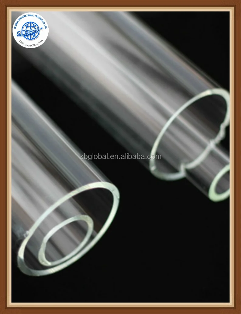 
 Композиция из кварцевого стекла и трубка из боросиликатного стекла закаленного стекла  