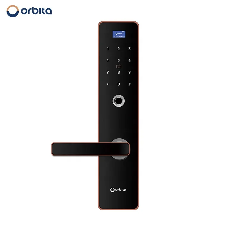 
Orbita intelligent electric key intelligent lock door handle wifi 304 casting lock biometric key 